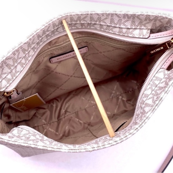 Michael Kors Large Messenger Crossbody Bag Powder Blush Multi - Picture 8 of 13
